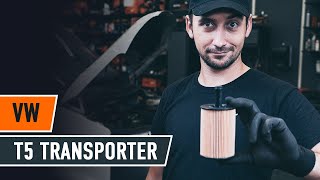 Hur byter man Motoroljefilter VW TRANSPORTER V Box (7HA, 7HH, 7EA, 7EH) - videoguide