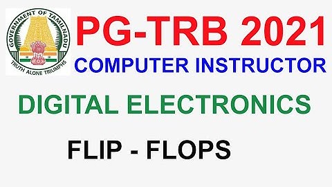 TRB Computer Instructor 💥DIGITAL ELECTRONICS  FLIP - FLOPS |   | VIBRANT ONLINE ACADEMY