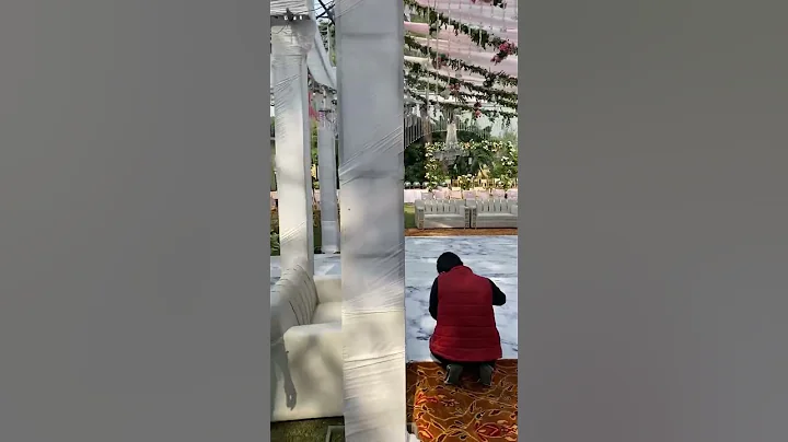 Vip setting vip stage barat program #wedding #lightdecoration #weddingideas #yrshorts #decoration #