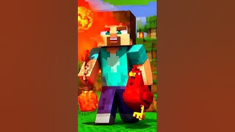 Did he use a potion❓😳  Minecraft Challenge #challenge #shorts A Minecraft Movie Lava Chicken  5