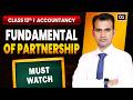 Fundamental of partnerships firm || CLASS-01 || Accountancy by Anuj s