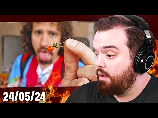 Nunca había probado un chile TAN PICANTE｜REACCIONANDO A LUISITO COMUNICA class=