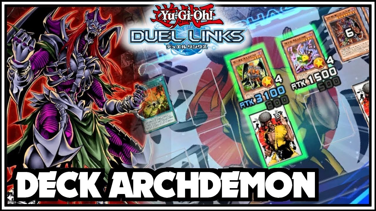 Deck Archdémon Pandemonium YuGiOh Duel Links FR YouTube