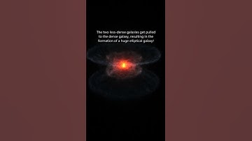 Dense Galaxy In Between Two Galaxies 💥🌌 #spacesim