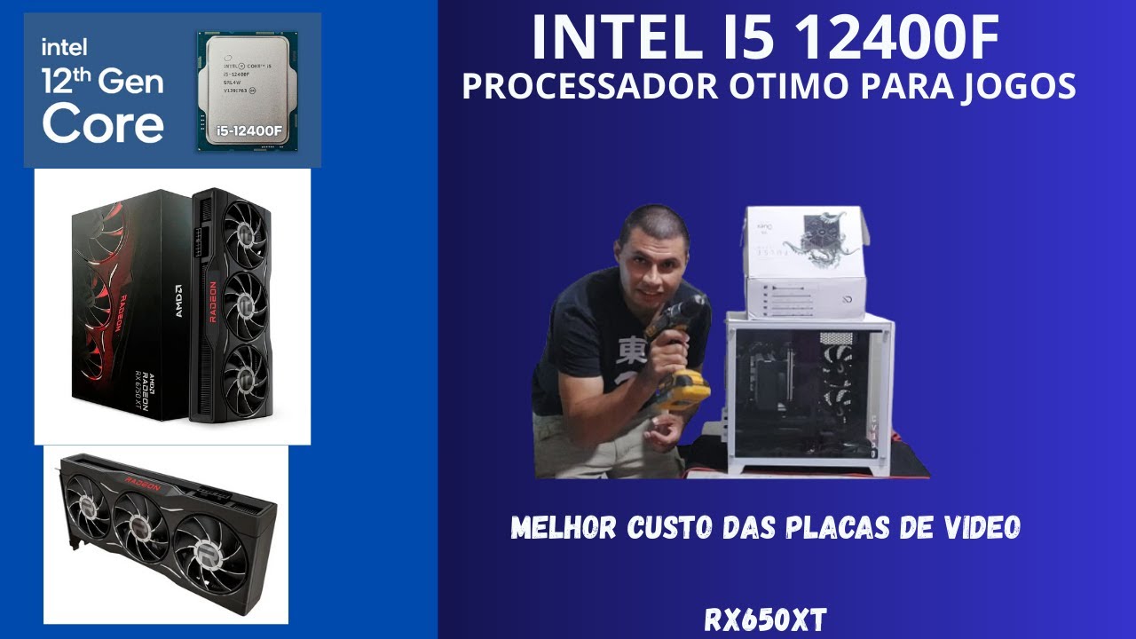 PC GAMER INTEL I5 12400F+RX6750XT O MELHOR DOS PC BARATO !!!!! - YouTube