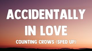 Video thumbnail of "Counting Crows - Accidentally In Love (sped up) | Lyrics"