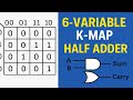 6-Variable K-Map & Half Subtractor