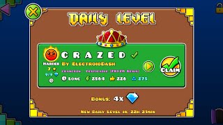 [79854661] #1978 C R A Z E D (by ElectroidDash, Harder) [Geometry Dash]