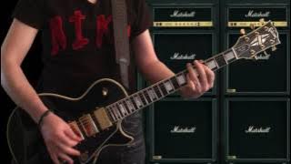 Aerosmith - Dream On (guitar cover   impro outro solo) w/ LP Black Beauty 77