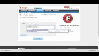 Paste citation into EasyBib