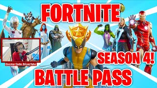 *NEW* SEASON 4 Marvel BATTLEPASS Iron Man, Thor + Wolverine