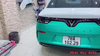 Wrap đổi màu xe Vinfast Lux A2.0 kiểu Maybach - Phát Huy Auto