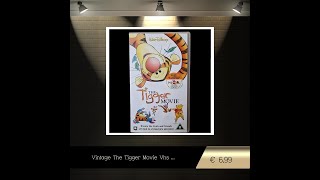 Vintage The Tigger Movie Vhs Cassette Movie
