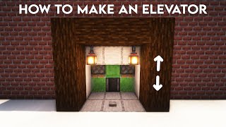 Minecraft: How to Make Elevator 1.19
