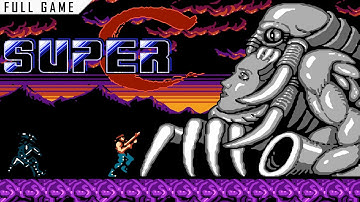 Super C | 8-bit Nintendo | Full Game [Upscaled to 4K using xBRz]