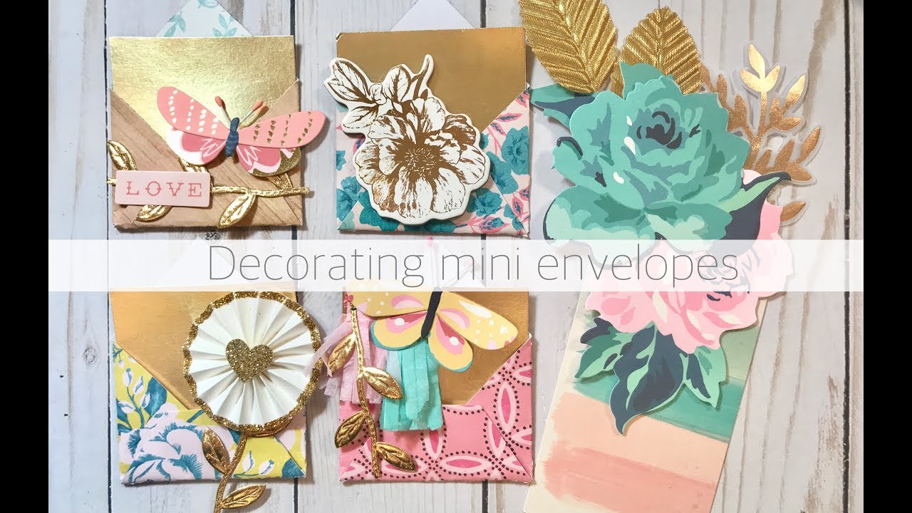 DECORATING MINI ENVELOPES | MAGGIE HOLMES FLOURISH - YouTube