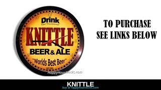 Personalized Beer Clocks KNISPEL to KNOBLE happyhourclocks com