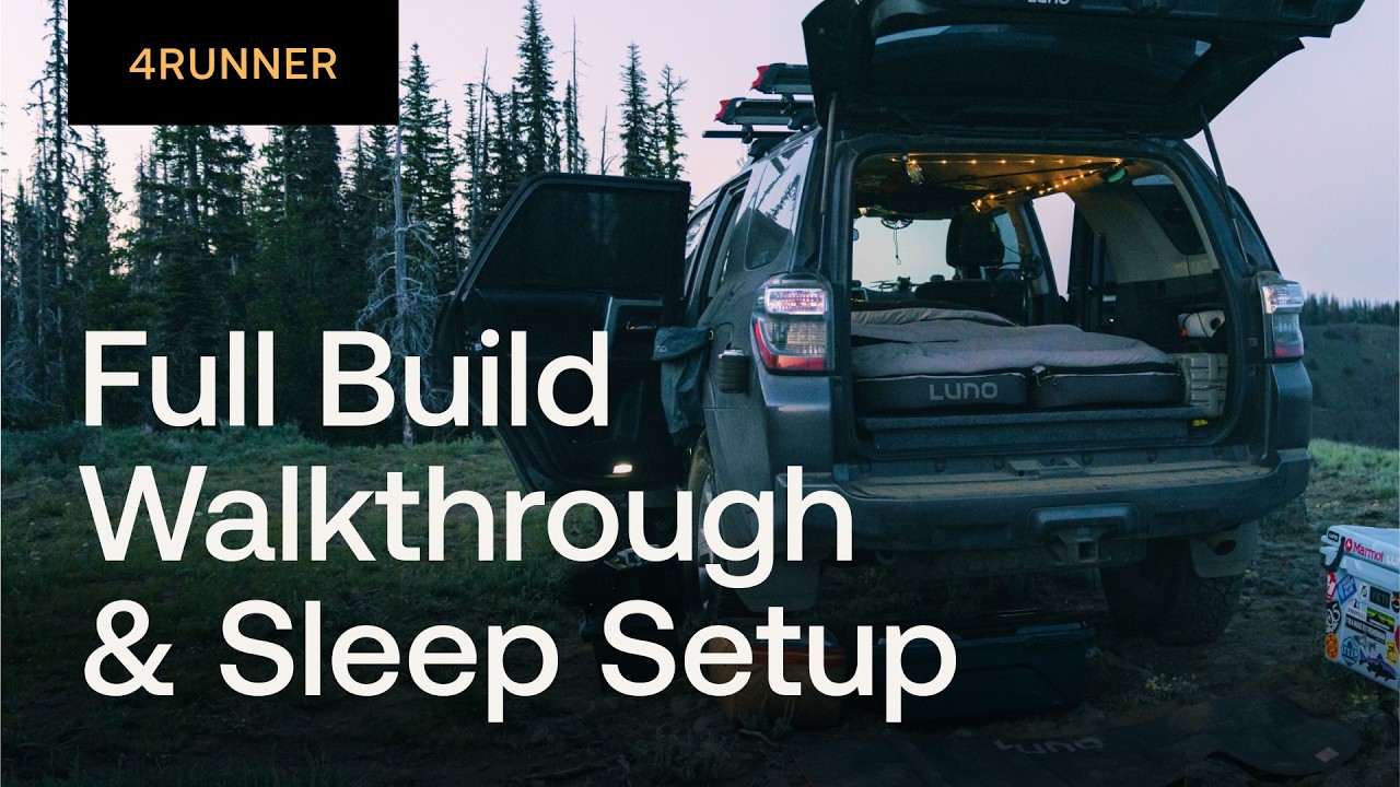 How to Camp and Sleep Inside Your 5th Gen 4Runner - Full Walkthrough