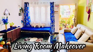 Living room Makeover in low budget| DIY Living room decoration Ideas