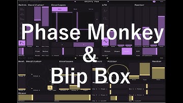 Phase Monkey & Blip Box - New poly and drum synths for iOS by @sketchaudio