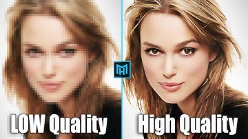 How to depixelate images And Convert Into High Quality Photo in Photoshop
