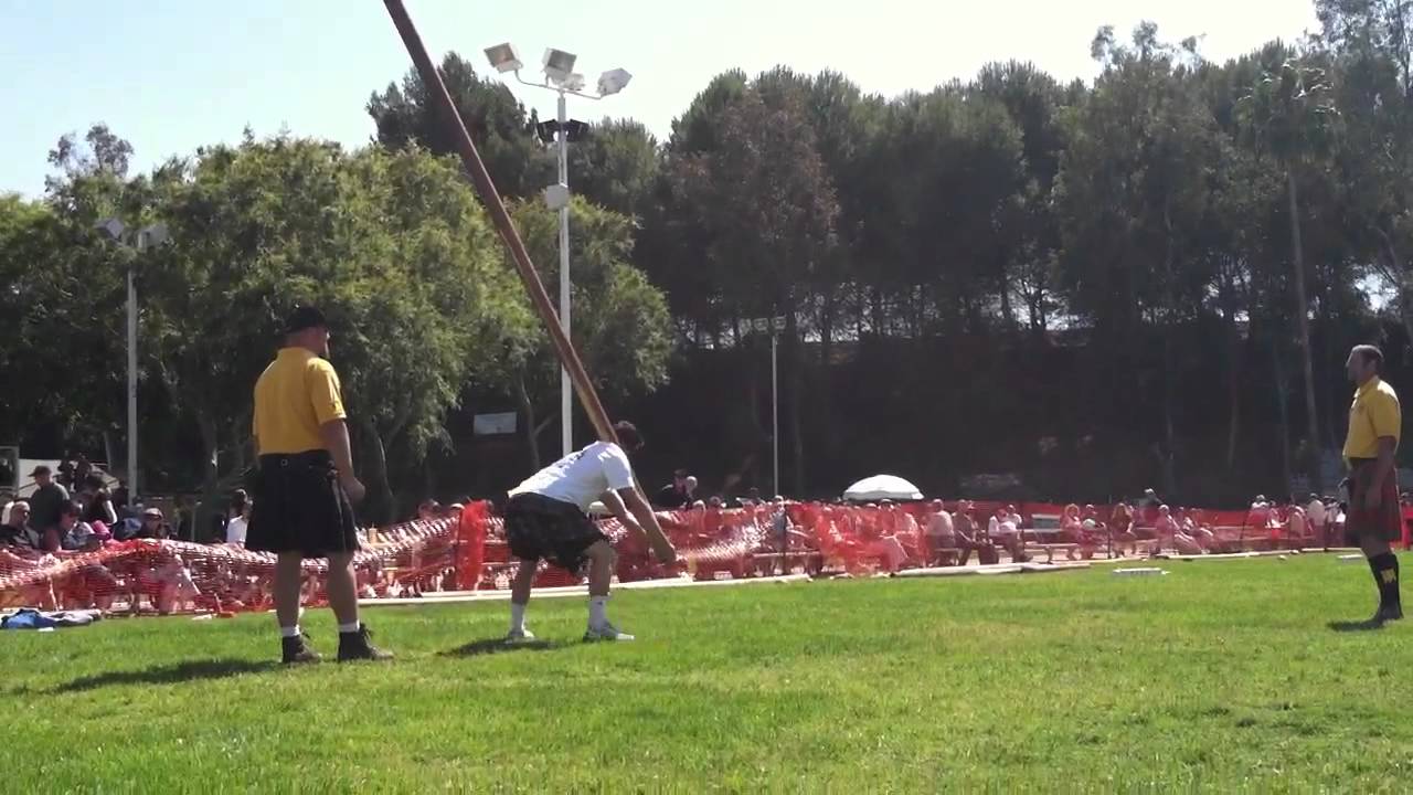 Greg Caber Toss Highland Games - YouTube