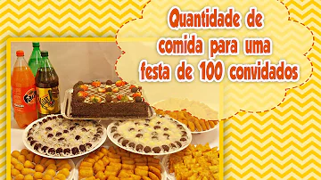 O que fazer de comida para convidados?