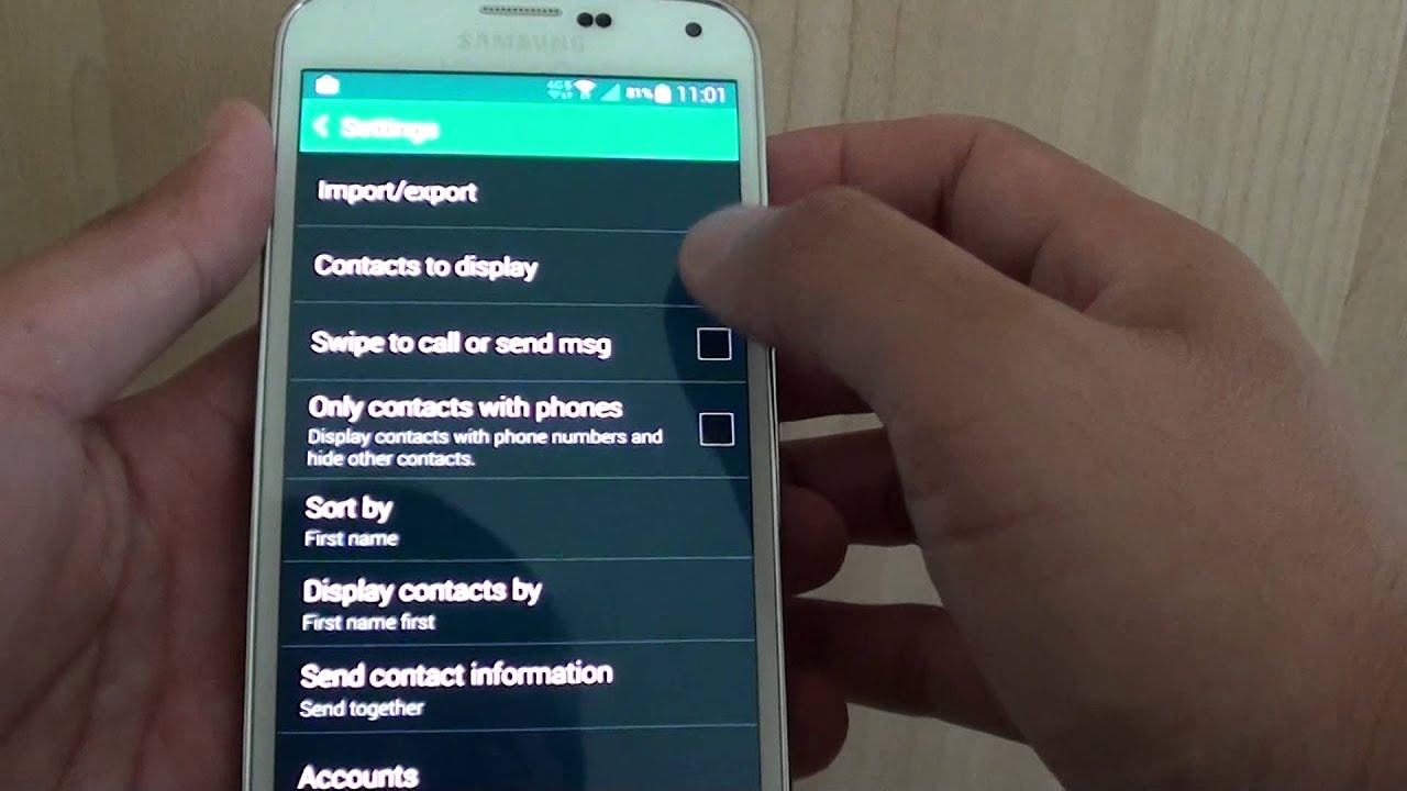 Samsung Galaxy S5: How to Enable/Disable Swipe to Call or ...
