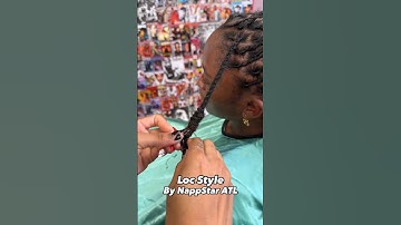 Get into this Loc Style💕 Book appointment www.NappStar.com #locs #locstyles #locnation