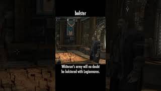 bolster — The Elder Scrolls V: Skyrim dialogue scene