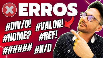 Erros em Formulas do Excel COMO CORRIGIR