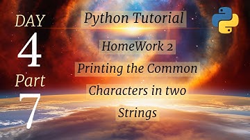 How to print Common Characters in two strings in python in Hindi