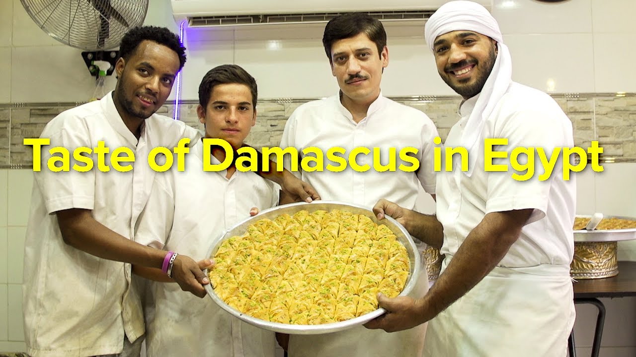 Syrian Sweet Maker in Egypt - YouTube