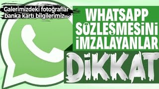 WHATSAPP TEHLİKESİ VE KORKUTUCU YENİ SÖZLEŞME! ( TÜM GERÇEKLER! ) DİKKAT ⚠