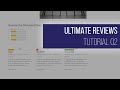 Ultimate reviews  advanced settings tutorial 02