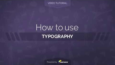 How to use Typography  template in AinTrailers v3 | Video Tutorial [After Effects]