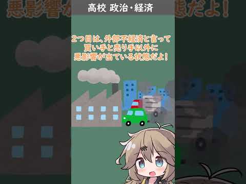 政治・経済　市場の失敗 #ゆっくり解説 #政治学入門　#受験　#教養