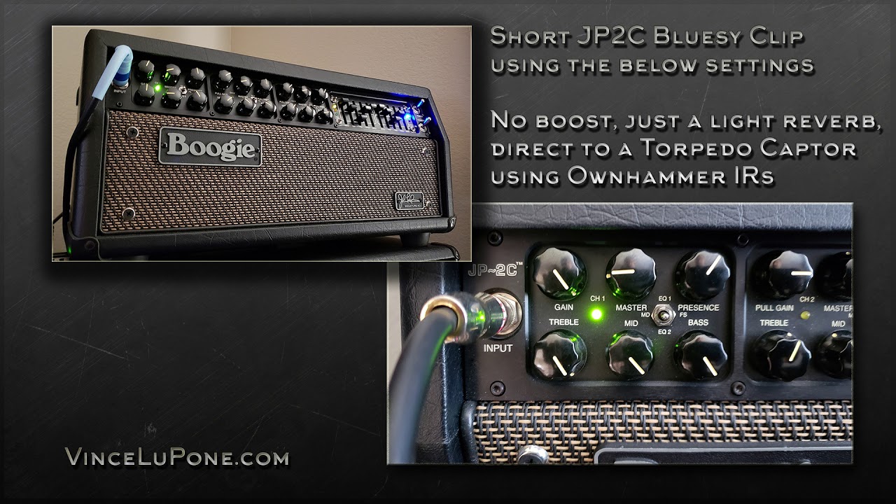 Mesa / Boogie JP2C - Bluesy sound from Channel 1 - YouTube