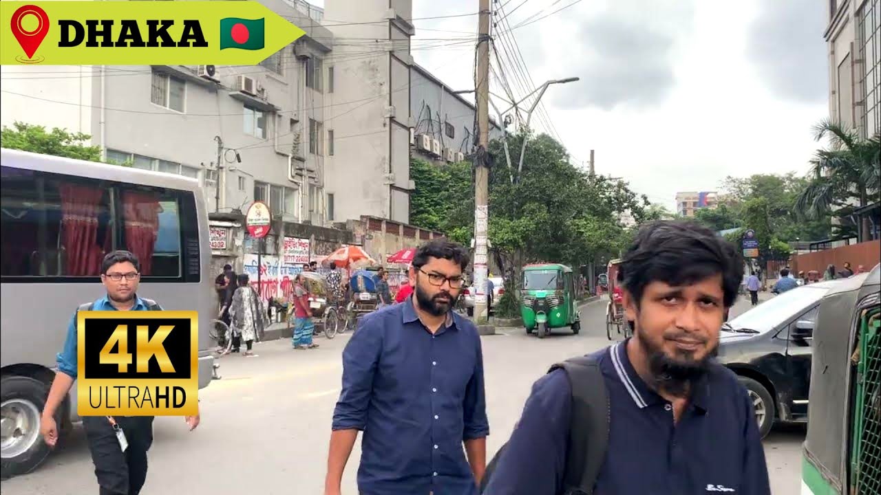 4K Bangladeshi walking tour Dhaka city 2023 || Sunny Day walking around Dhaka City BANGLADESH 🇧🇩