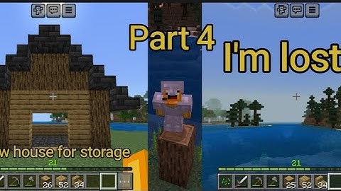 Minecraft pocket edition walkthrough part 4 [singleplayer survival] (IOS & Android)