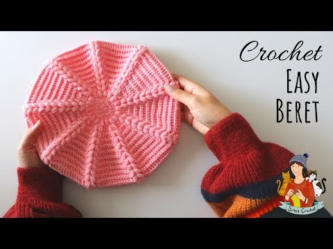 How To Crochet An Easy Beret Hat / Beginner Friendly Tutorial