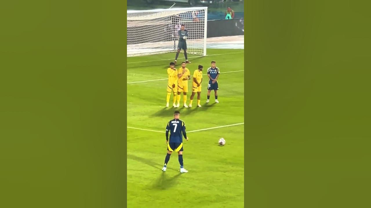 Ronaldo's 1st Freekick Of The Season 😳  #football #ronaldo #shorts #freekick