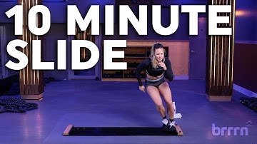 10 Minute Booty Building Slide Board Workout | Tone Legs, Glutes & Core