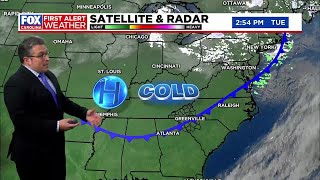 Cold snap continues, rain returns over the weekend