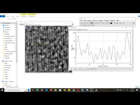 ImageJ Tutorial: Determining Atomic Plane Distances in HR-TEM Images with FFT function