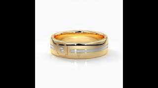 Culet Jewellery Showcase: Joshua Wedding ring - 6mm, pinstripe, 18ct white gold