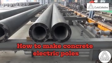 How to make concrete electric poles  #ConcreteElectricPoles #HowItsMade #ConstructionProcess