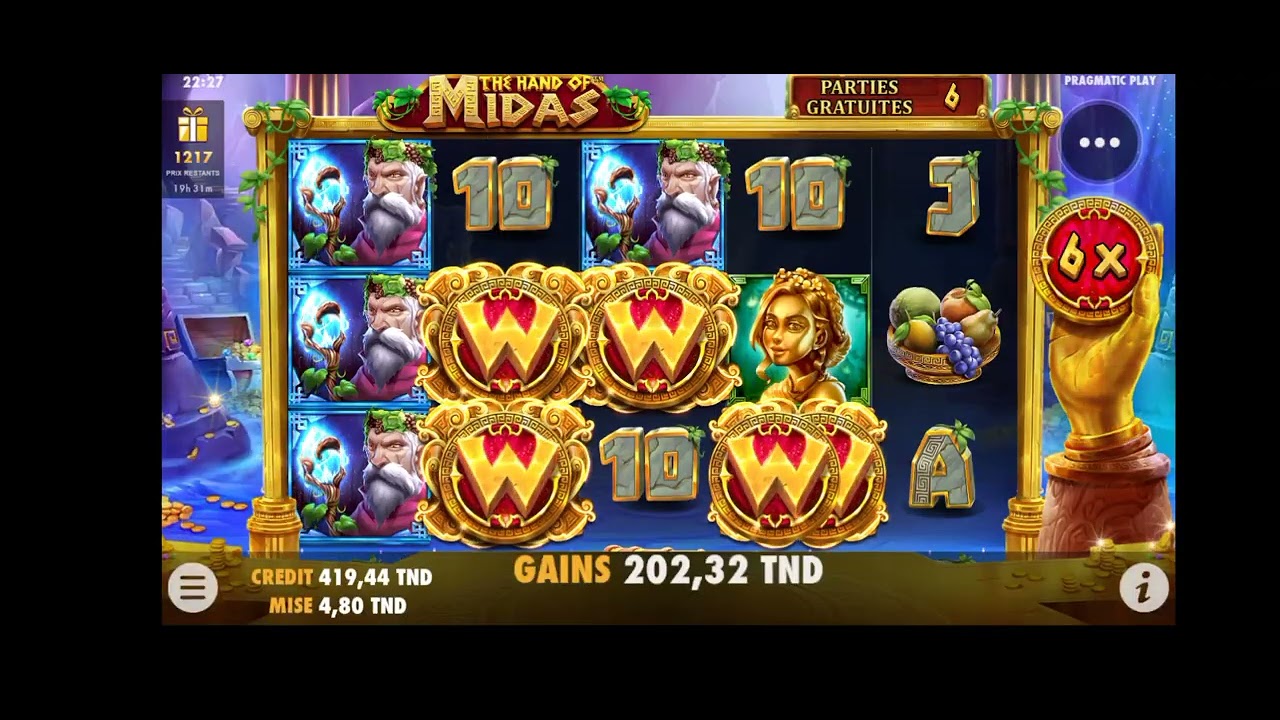the hand OF midas Big win bonus 1xbet BET 4,8dt - YouTube