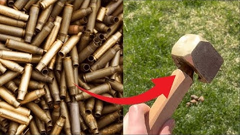Forging a Brass Hammer out of Bullet Casings!