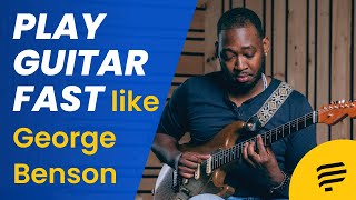 Video thumbnail of "How to play guitar FAST like George Benson (Isaiah Sharkey lesson)"